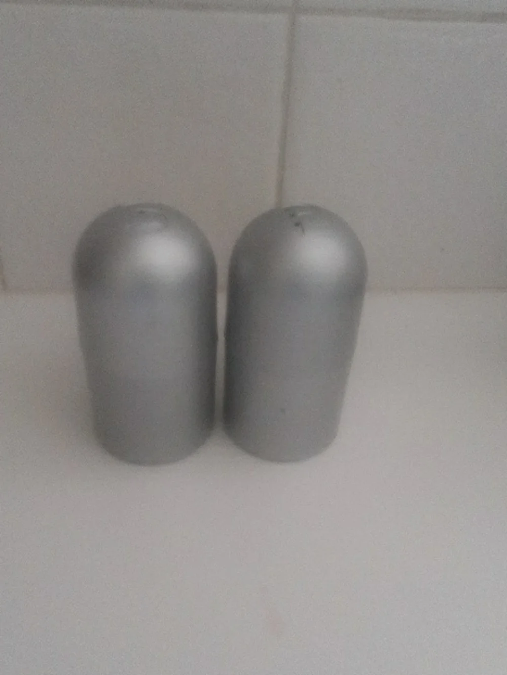 Fake Gag Silver  Salt and Pepper Shaker Set,